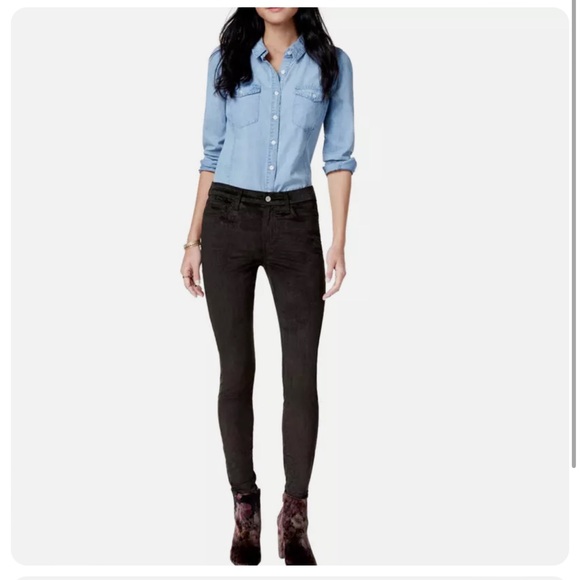7 For All Mankind Women Velvet Skinny Fit Jeans AU8121037 Size 23 Black nwot - Picture 1 of 10